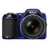 PhotoCamera Nikon CoolPix L820 blue 16Mpix Zoom30x 3" 1080p 65Mb SDHC CMOS IS opt+el 0fr/s HDMI AA  (VNA332E1)