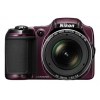 PhotoCamera Nikon CoolPix L820 purpul 16Mpix Zoom30x 3" 1080p 65Mb SDHC CMOS IS opt+el 0fr/s HDMI AA  (VNA333E1)