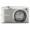 PhotoCamera Nikon CoolPix S2700 silver 16Mpix Zoom6x 2.7" 720p 42Mb SDXC CCD IS el EN-EL19  (VNA300E1)