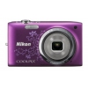 PhotoCamera Nikon CoolPix S2700 violet 16Mpix Zoom6x 2.7" 720p 42Mb SDXC CCD IS el EN-EL19  (VNA304E1)