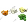 Hama <84105 x12> Чистящая губка из микрофибры в виде зверька 12шт (рыбка, белый медведь, пёсик и черепашка)