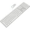 Клавиатура Apple MB110RU/B серебристый/белый USB slim