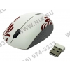 RAPOO Wireless Optical Mouse <3300P White> USB 3btn+Roll, беспроводная <10836>
