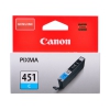 Картридж Canon CLI-451C для MG6340, MG5440, IP7240 . Голубой. 332 страниц. (6524B001)