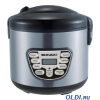 Мультиварка SHIVAKI SMC-6551 (Стальной, 6 программ (6 авто), 900W, сталь, 5L, антипригарное покрытие, LCD дисплей, Электронное упр.)