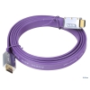 Кабель AOpen  HDMI  19M/M 1.4V+3D/Ethernet AOpen <ACG545A_P-1.8M> серебряно фиолетовый Flat Top Quality (ACG545A-P-1.8M)