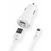 Автомобильное зарядное устройство Deppa 1A + Lightning cable белый (11208)