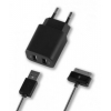 Зарядное устройство Deppa 2,1A + Galaxy 30-pin cable черный (11304)