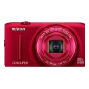 PhotoCamera Nikon CoolPix S9500 red 18Mpix Zoom22x 3" 1080p 23Mb SDHC SDHC IS HDMI WiFi GPS EN-EL12  (VNA262E1)