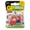 Батарея GP Ultra Alkaline 24AUGL LR03 AAA (промо:Подари Жизнь!) (4шт) (GP 24AUGL-2CR4) (мин.кол.10)