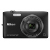 PhotoCamera Nikon CoolPix S3500 black 20.1Mpix Zoom7x 2.7" 720p 25Mb SDXC CCD IS opt EN-EL19  (VNA291E1)