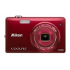 PhotoCamera Nikon CoolPix S5200 red 16Mpix Zoom6x 3" 1080p 25Mb SDHC CMOS IS WiFi EN-EL19  (VNA282E1)