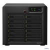Сетевой накопитель Synology DS2413+ Сетевой накопитель с 12 отсеками для 3.5” SATA(II) или  2,5” SATA/SSD, CPU 2.13 ГГц (двухядерный), RAM 2Gb