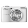 PhotoCamera Nikon CoolPix L27 white 16.1Mpix Zoom5x 2.7" 720p 20Mb SDHC CCD IS AA  (VNA363E1)