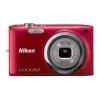 PhotoCamera Nikon CoolPix S2700 red 16Mpix Zoom6x 2.7" 720p 42Mb SDXC CCD IS el EN-EL19  (VNA302E1)