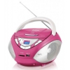 Аудиомагнитола BBK BX108U розовый/серый ((CDS) CD-МАГНИТОЛА BX108U Р/С)