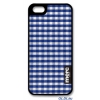 Чехол пластиковый Merc fabric Check для iPhone 5, 5S синий