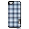 Чехол пластиковый Merc fabric Check для iPhone 5, 5S синий/кремовый