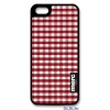 Чехол пластиковый Merc fabric Check для iPhone 5, 5S красный