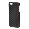 Футляр Metallic для Apple iPhone 5, пластик, "структурный" рисунок квадраты, черный металлик, Hama     [ObG] (H-118795)