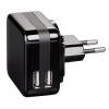Зарядное устройство Dual, 2хUSB, подходит для Apple iPad, 5В/2x2100 мА, черный, Hama     [ObM] (H-14127)