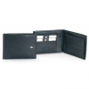 Кошелек мужской, с 8 внут.отделениями для кр/карт, отделение для док, отделение на кнопке, 12.5*9.5см,натуральная кожа, черный (TS-511-038)