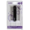 Концентратор USB 2.0 CBR CH-123, 4 порта, USB 2.0, ноут., черный (CH 123)