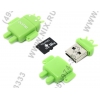 Qumo Fundroid <QM32GCR-MSD10-FD-GRN> MicroSDHC Memory Card 32Gb Class10 +  USB microSD Reader
