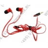 Наушники Soundtronix S-233 (FLAT)  <Red> (шнур 1.2м)