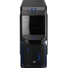 Корпус Aerocool [PGS-V] V3X Advance чёрно-синий , ATX, без БП, 1х USB 3.0 + 1х USB 2.0, в комплекте 1х 120мм blue LED + 1x 80мм black fan. (4710700957349)