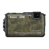 PhotoCamera Nikon CoolPix AW110 camouflage 16Mpix Zoom5x 3" 1080 21Mb SDHC CMOS IS KPr/DPr/WPr/FPr WiFi GPS ЗащищеннаяEN-EL12  (VNA314E1)