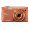 PhotoCamera Nikon CoolPix S3500 orange 20.1Mpix Zoom7x 2.7" 720p 25Mb SDXC CCD IS opt EN-EL19  (VNA294E1)