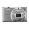 PhotoCamera Nikon CoolPix S6500 silver 16Mpix Zoom12x 3" 1080 25Mb SDHC opt WiFi Li-Ion  (VNA270E1)