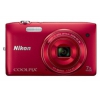 PhotoCamera Nikon CoolPix S3500 red 20.1Mpix Zoom7x 2.7" 720p 25Mb SDXC CCD IS opt EN-EL19  (VNA292E1)