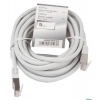 Кабель Hama патч-корд 8p8c (RJ45) (m-m), CAT5e, STP, 5.0 м, 1000 Мбит/с, серый H-30593