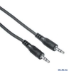 Кабель Hama  3.5 мм Jack (m-m), стерео, 1.5 м, черный H-48912