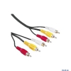 Кабель Hama 3хRCA "тюльпан" (m-m), 2.0 м, черный H-43134