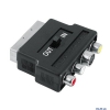 Переходник Scart (m) In/Out - S-video (f)+3xRCA "тюльпан" (f) Hama H-42357 Черный
