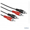 Кабель Hama  RCA "тюльпан" 2xRCA(m-m), стерео, 1.2м, черный  H-11947