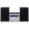 Микросистема Hi-Fi Panasonic SC-PM04EE-S черный с серебром USB, Aux,M-Shape