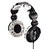 Наушники DJ, стерео, полноразмерные, оголовье, 3.5 мм Jack + адаптер 3.5 мм/6.3 мм Jack, 2м, черный/белый, Hama     [ObA] (H-93045)