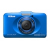 PhotoCamera Nikon CoolPix S31+рюкзак blue 10Mpix Zoom3x 2.7" 720p 26Mb SDHC CCD IS el KPr/DPr/WPr/защищеннаяEN-EL12  (VNA322K001)