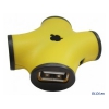 Концентратор USB 2.0 CBR CH-100 Yellow (4 порта) (CH 100 Yellow)