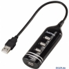 Концентратор Hama USB 2.0, пассивный, 1:4, черный,H-39776