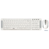 Комплект клавиатура +мышь CBR SET 708 White, 2,4Ггц, 105+ 4 доп. кл., 1 USB- приемник,
