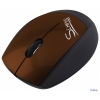 Мышь CBR Simple S4 Brown, оптика, 1000dpi, эргон., глянец+софттач, USB