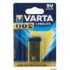 Батарейки VARTA Long Life 9V блистер 1 (10/50) 4122113411