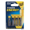 Батарейки VARTA Energy AAA блистер 4 (12/50) 4103213414 (ENERGY AAA бл 4)