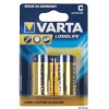 Батарейки VARTA Long Life C блистер 2 4114113412