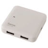 Концентратор USB 2.0 1:4, активный, LED - индикация, белый, Hama     [ObC] (H-53240)